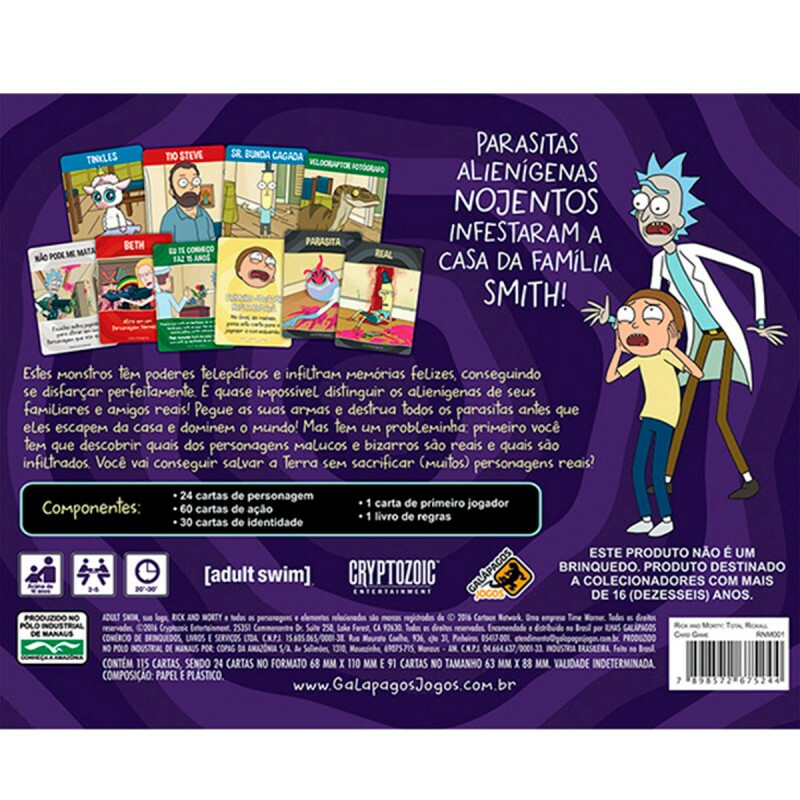 Rick and Morty Total Rickall Card Game Playeasy