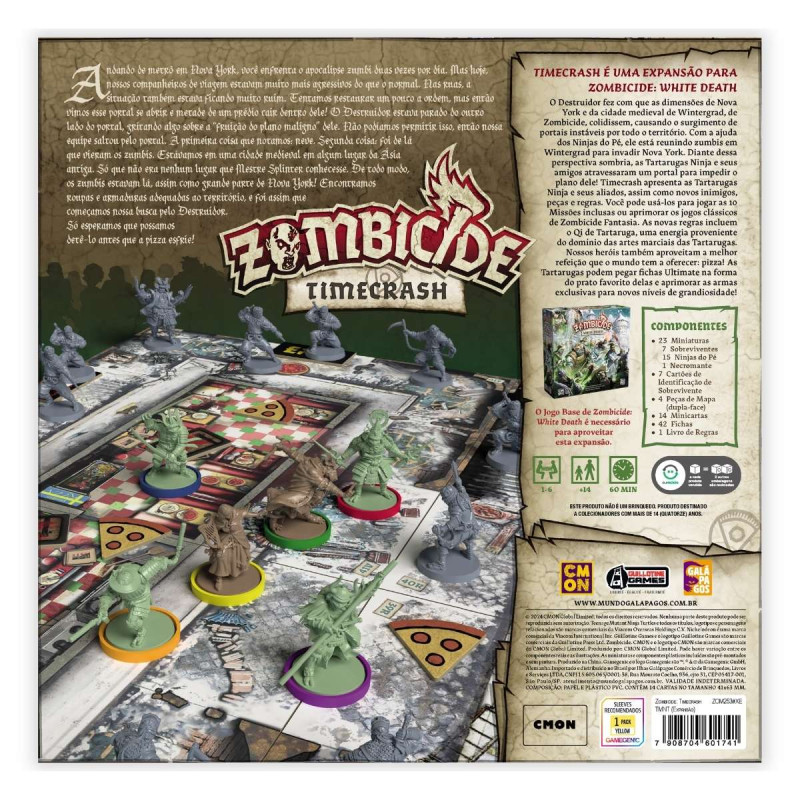 Zombicide: White Death - TMNT Timecrash (Expansão) - Playeasy
