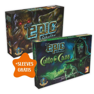 Kit Tiny Epic Cthulhu + Expansão + Sleeves Grátis
