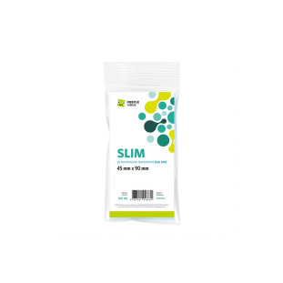 Sleeve Slim (45,0 mm x 90,0 mm) - Meeple Virus Blue Core