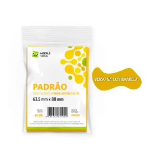 Sleeve Padrão Amarelo (63,5 mm x 88 mm) - Meeple Virus Blue Core