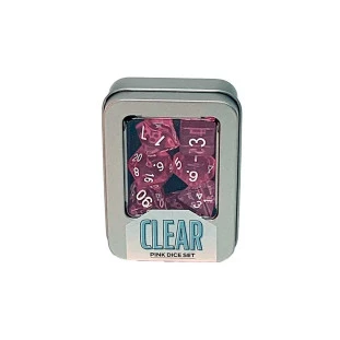 Kit de Dados: Clear - Pink