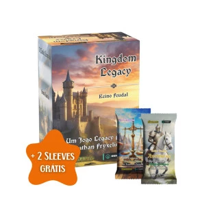 Kit Kingdom Legacy – Reino Feudal + Expansões + Sleeves Grátis