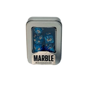 Kit de Dados: Marble - Blue White