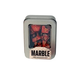 Kit de Dados: Marble - Red Wave