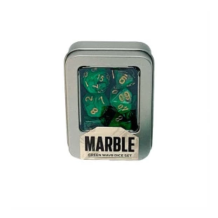 Kit de Dados: Marble - Green Wave