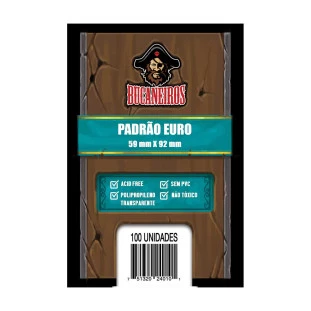 Sleeve Euro (59 mm x 92 mm) - Bucaneiros