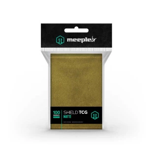 Sleeve TCG Matte: Ouro (66,0 mm x 91,0 mm) – Meeple BR