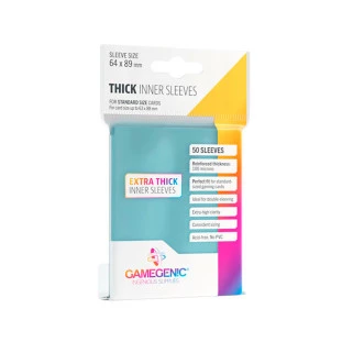 Gamegenic: Thick Inner Sleeves (64 mm x 89 mm)